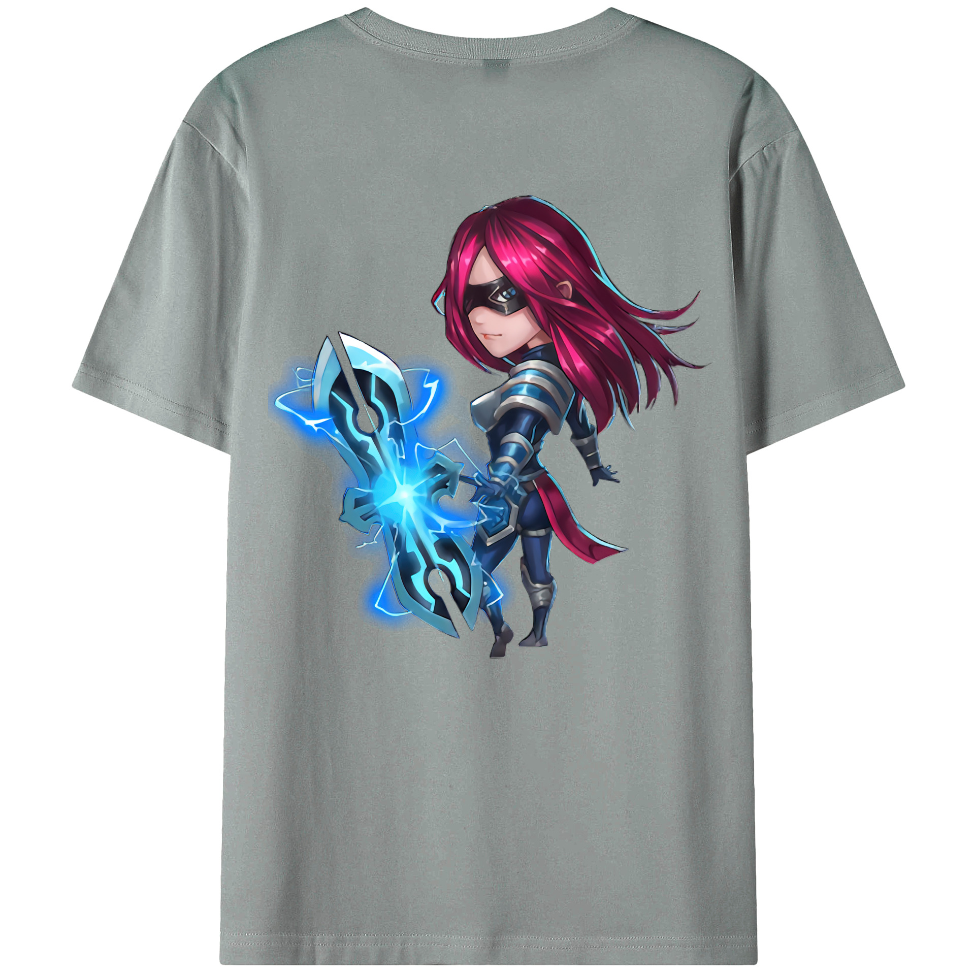 （画像用） リーグ・オブ・レジェンド League of Legends LOL 綿100％ メンズ半袖Tシャツ（バックプリント） 通気性